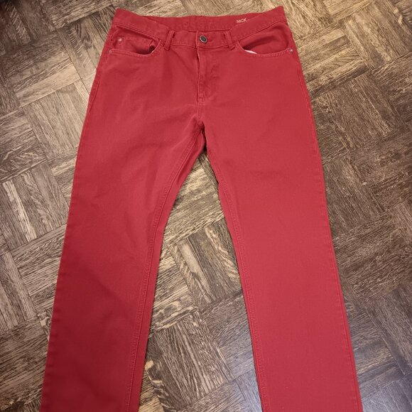 DL1961 Nick Classic Slim Denim Pants - Red - 34 x 32 - Picture 1 of 6